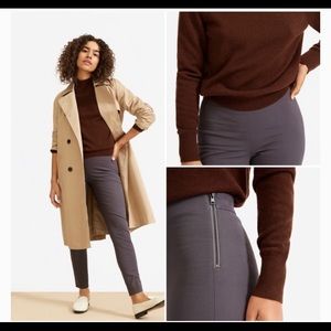 Everlane Side Zip Stretch ankle pants, grey 14